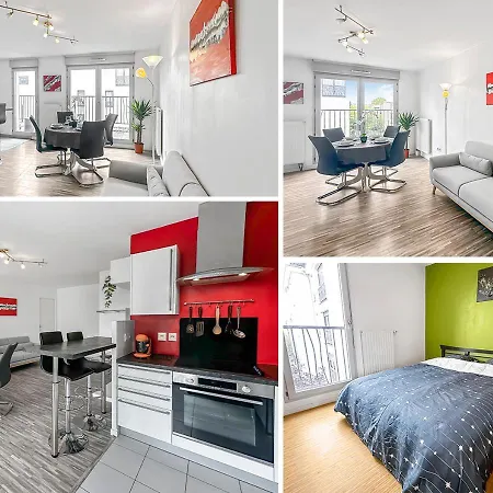 Ferienwohnung Balcon Prive, Parking Gratuit, Orly 5 Kms Villejuif Exterior foto